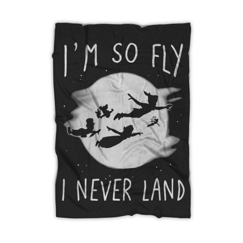 Disney Peter Pan I'M So Fly I Never Land Blanket