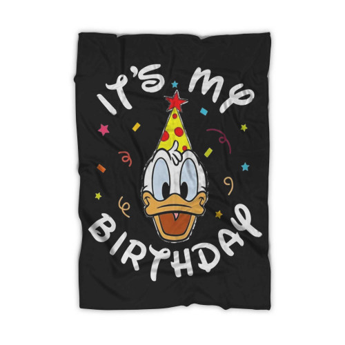 Donald Duck It'S My Birthday Duck Blanket