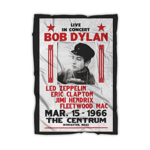 Dylan Led Zeppelin Clapton Hendrix Fleetwood Mac Fantasy Concert Blanket