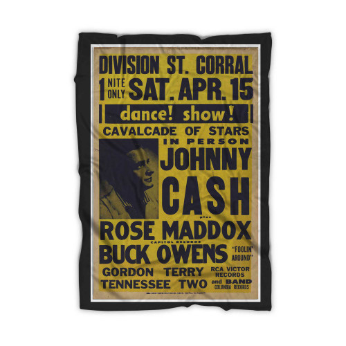 Early Johnny Cash Concert From 1961 Blanket