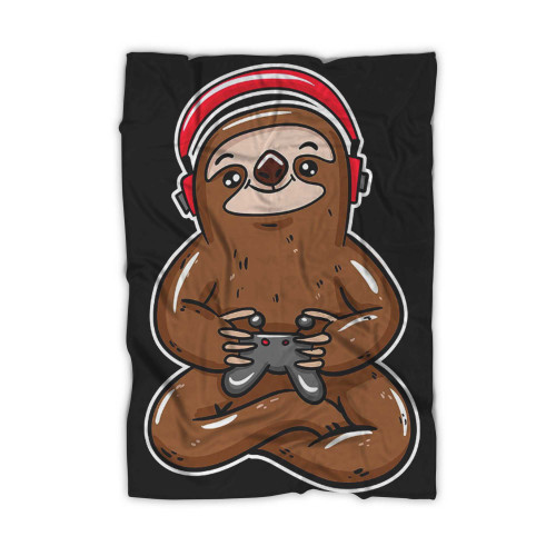 Gaming Sloth Lover Blanket
