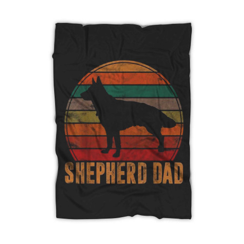 German Shepherd Dad Funny Fathers Day Blanket