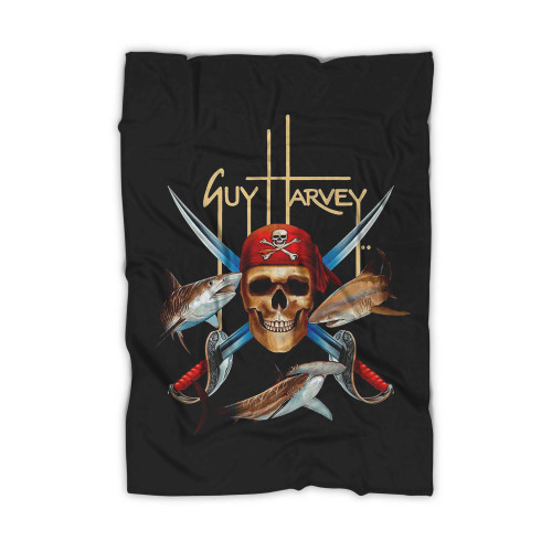 Guy Harvey Pirate Shark Blanket