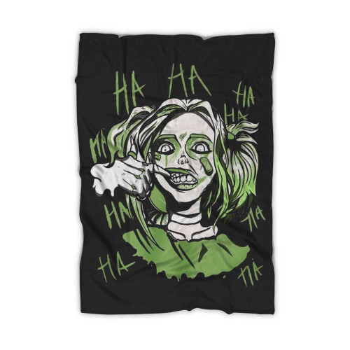 Harley Quinn Retro Oil Green 4S Blanket