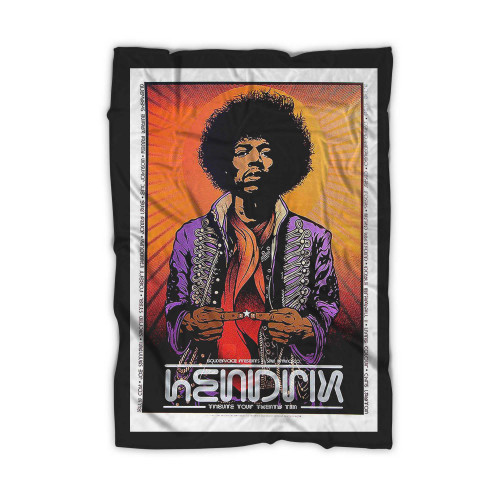 Jimi Hendrix Concert Iron On Transfer Blanket