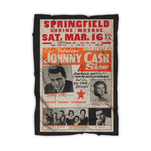 Johnny Cash Concert 1960 Blanket