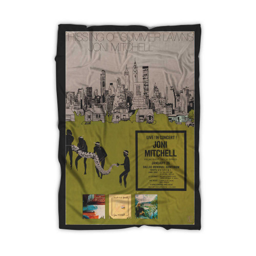 Joni Mitchell The Hissing Of Summer Lawns Poster Blanket