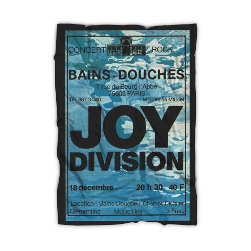 Joy Division Joy Division Affiche De Concert Division Blanket