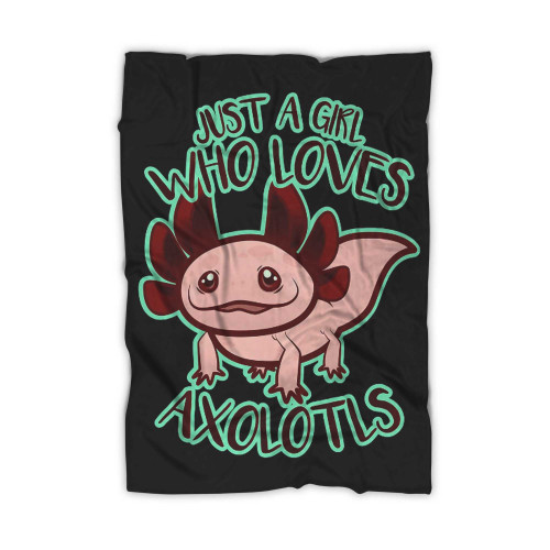 Just A Girl Who Loves Axolotls Youth Blanket