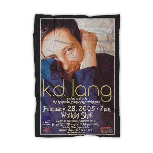 Kd Lang Vintage Concert Blanket
