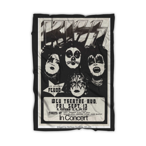 Kiss 1974 Firstalbumtour Concert Blanket