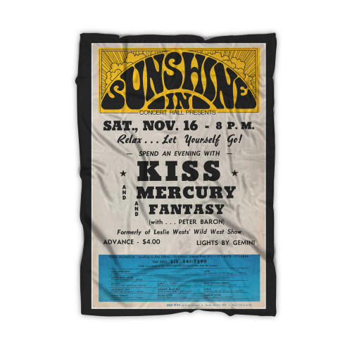Kiss 1974 Sunshine Inn Concert Blanket