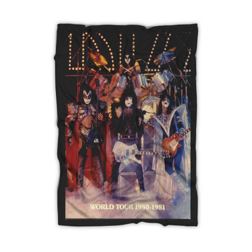 Kiss 19801981 World Tour Concert Programme Program Blanket