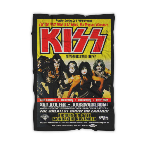 Kiss Alive Worldwide Australian Tour Blanket