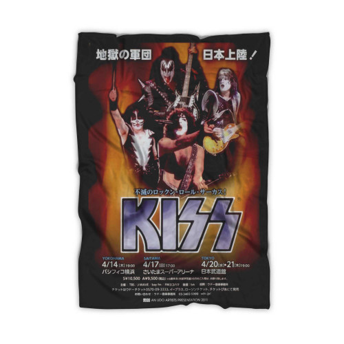 Kiss Japan Tour 2011 Japanese Promo Handbill Blanket