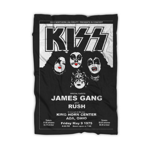 Kiss With Rush & James Gang Concert Blanket