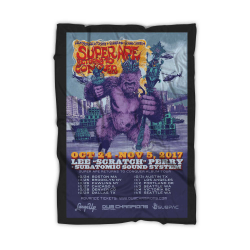 Largeup Presents The Super Ape Returns To Conquer Tour With Lee Scratch Perry + Subatomic Sound System Blanket