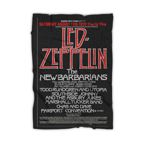Led Zeppelin 1979 Knebworth Park Blanket