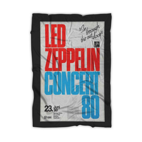 Led Zeppelin 1980 German Concert Blanket
