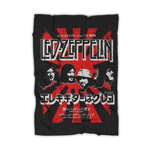 Led Zeppelin Japanese Burst Blanket