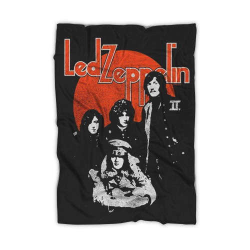 Led Zeppelin Orange Circle Blanket