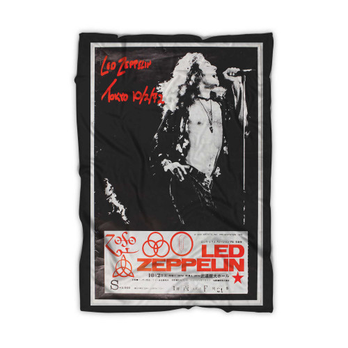 Led Zeppelin Original 1972 Japanese Concert Blanket