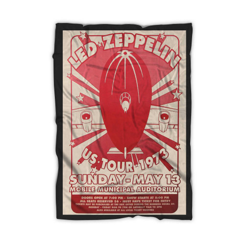 Led Zeppelin S Tour 1973 Music Blanket