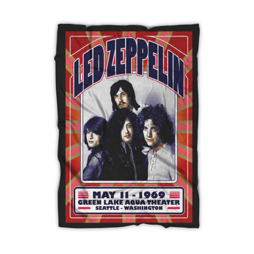 Led Zeppelin Seattle 1969 Blanket