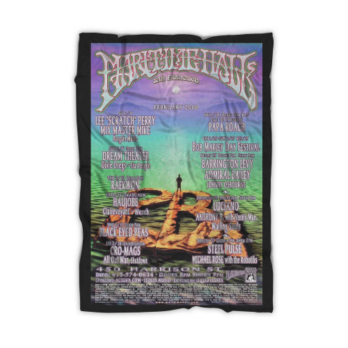 Lee Scratch Perry Vintage Concert Poster Blanket