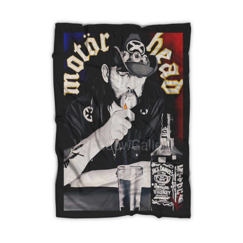 Lemmy Kilmister Motorhead Hand Painted Design Poster Blanket