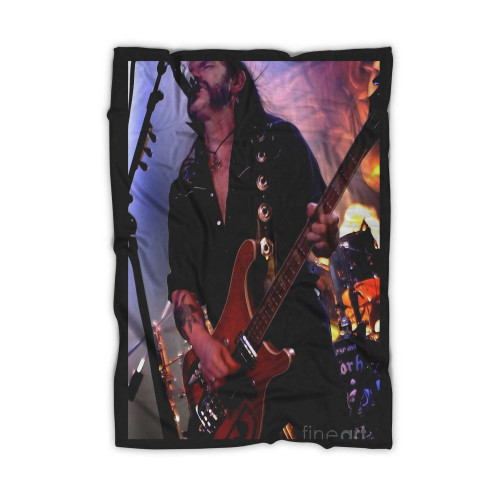 Lemmy Kilmister Motorhead Liverpool Uk S21 Blanket