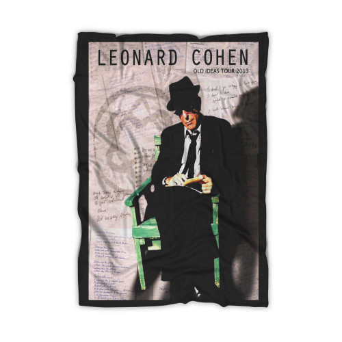 Leonard Cohen 2013 Old Ideas Tour Concert Program Book Blanket