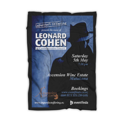 Leonard Cohen A Commemorative Concert Blanket
