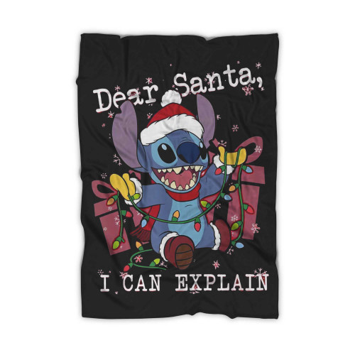 Lilo & Stitch Christmas Dear Santa Blanket