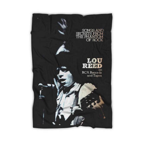 Lou Reed 1972 Rca Records Poster Blanket