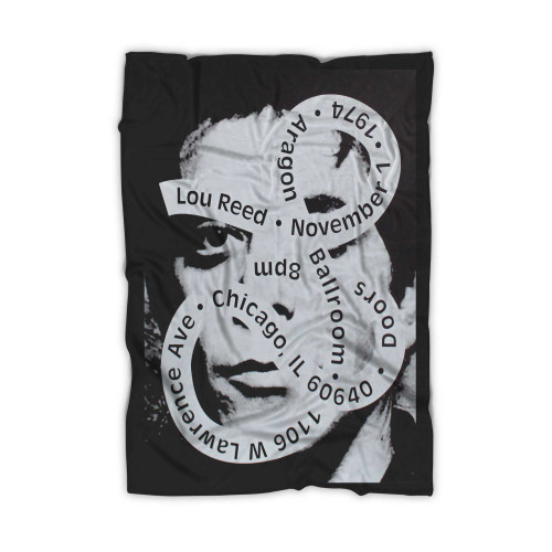 Lou Reed 1974 Fictional Concert Poster Blanket