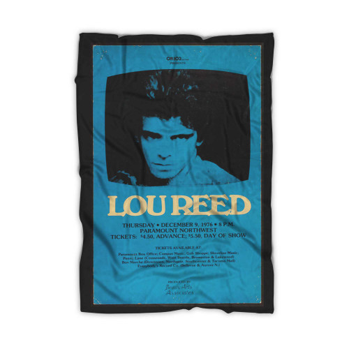 Lou Reed Original Concert Poster Blanket