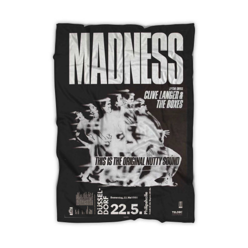Madness 1980 German Concert Poster Blanket