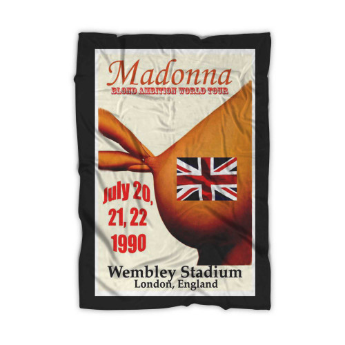 Madonna Blond Ambition Concert Poster Blanket