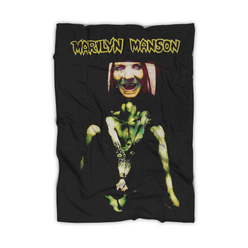 Marilyn Manson Vintage Concert Postcard 1994 Blanket