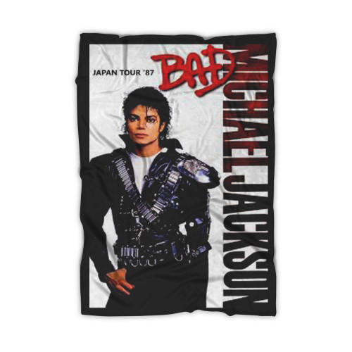 Michael Jackson 1987 Bad Tour Yokohama Concert (1987) Posters Blanket