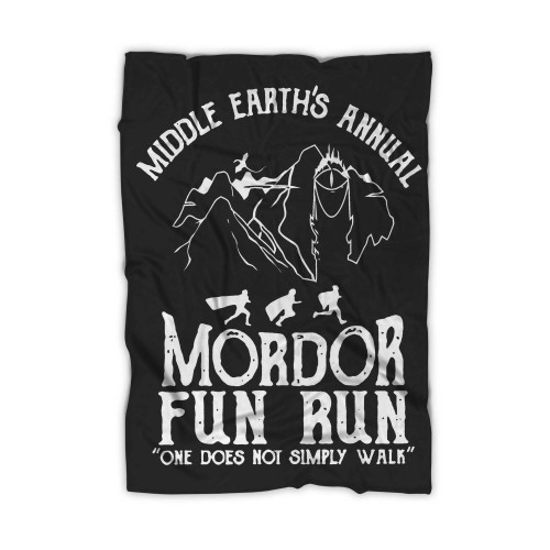 Middle Earth'S Annual Mordor Fun Run One Does Simply Not Walk Blanket