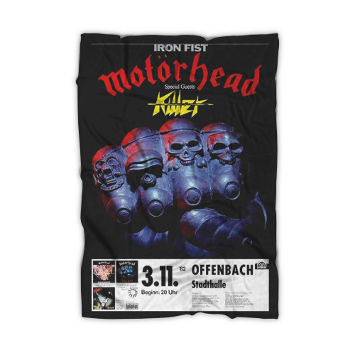 Motorhead (Lemmy Kilmister) Iron Fist 1982 Poster Blanket