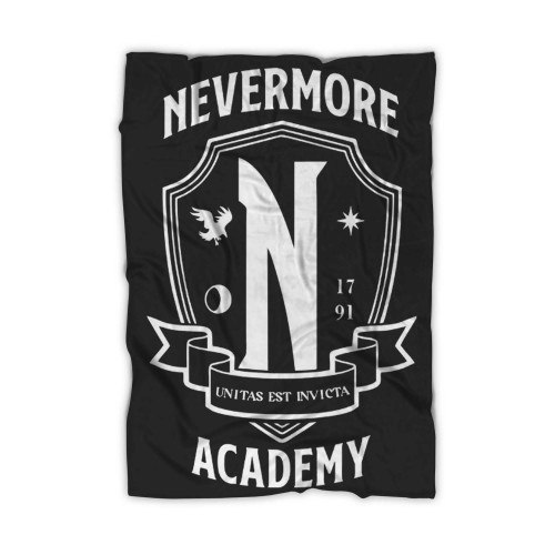Nevermore Academy Wednesday Addams Blanket
