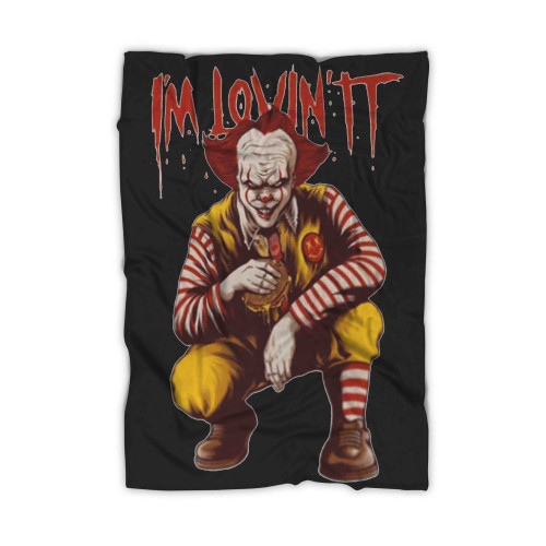 Pennywise Clown I'M Lovin It Blanket