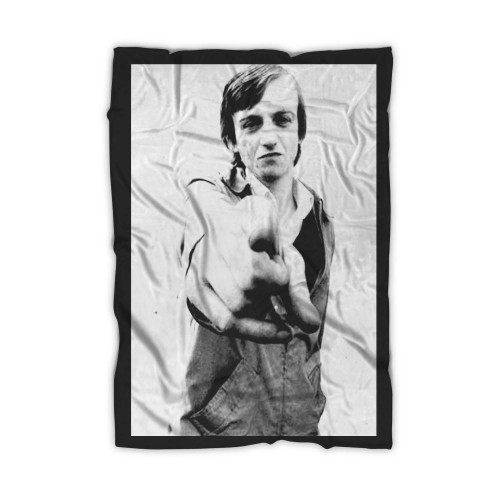 Reproduction Vintage The Fall Mark E Smith Music Poster Blanket