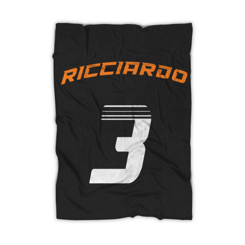 Ricciardo 3 Formula One Racing Blanket
