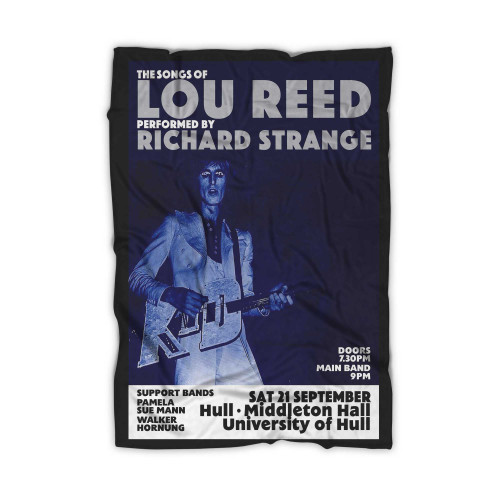 Richard Strange Performs The Songs Of Lou Reed Poster Blanket