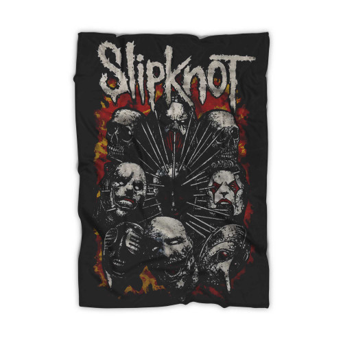 Slipknot Metal Band Merch Rock Music Blanket