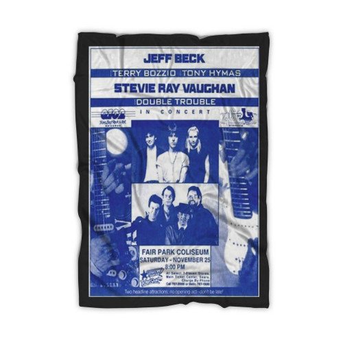 Stevie Ray Vaughan On Tour With Jeff Beck Blanket